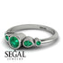 Bezel Symmetrical Emerald Ring - Ivy No. 21