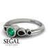 Bezel Symmetrical Emerald Ring - Ivy No. 36