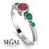 Bezel Symmetrical Ruby Ring - Ivy No. 27