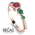 Bezel Symmetrical Ruby Ring - Ivy No. 26