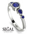 Bezel Symmetrical Sapphire Ring - Ivy No. 75