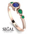 Bezel Symmetrical Sapphire Ring - Ivy No. 29