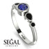 Bezel Symmetrical Sapphire Ring - Ivy No. 45