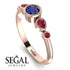 Bezel Symmetrical Sapphire Ring - Ivy No. 59