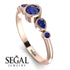 Bezel Symmetrical Sapphire Ring - Ivy No. 74