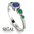 Bezel Symmetrical Sapphire Ring - Ivy No. 30