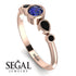 Bezel Symmetrical Sapphire Ring - Ivy No. 44