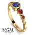 Bezel Symmetrical Sapphire Ring - Ivy No. 58