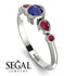 Bezel Symmetrical Sapphire Ring - Ivy No. 60