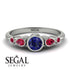 Bezel Symmetrical Sapphire Ring - Ivy No. 60
