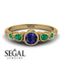 Bezel Symmetrical Sapphire Ring - Ivy No. 28