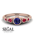 Bezel Symmetrical Sapphire Ring - Ivy No. 59