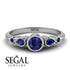Bezel Symmetrical Sapphire Ring - Ivy No. 75