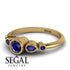 Bezel Symmetrical Sapphire Ring - Ivy No. 73