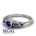 Bezel Symmetrical Sapphire Ring - Ivy No. 75