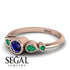 Bezel Symmetrical Sapphire Ring - Ivy No. 29