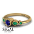 Bezel Symmetrical Sapphire Ring - Ivy No. 28