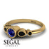 Bezel Symmetrical Sapphire Ring - Ivy No. 43