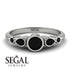 Bezel Symmetrical Black Diamond Ring - Ivy No. 69 image 14