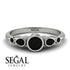 Bezel Symmetrical Black Diamond Ring - Ivy No. 39 image 14