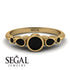 Bezel Symmetrical Black Diamond Ring - Ivy No. 37 image 14