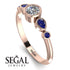Bezel Symmetrical Diamond Ring - Ivy No. 62