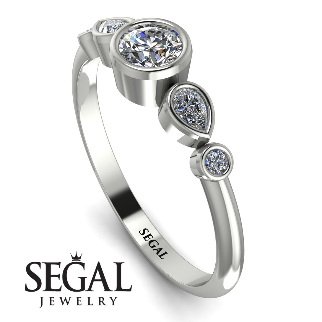 Bezel Symmetrical Diamond Ring - Ivy No. 3