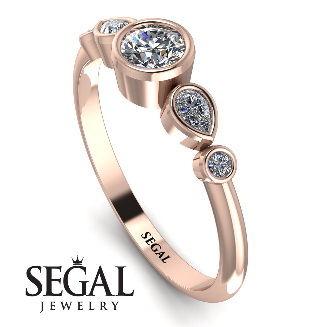 Bezel Symmetrical Diamond Ring - Ivy No. 2