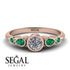 Bezel Symmetrical Diamond Ring - Ivy No. 17