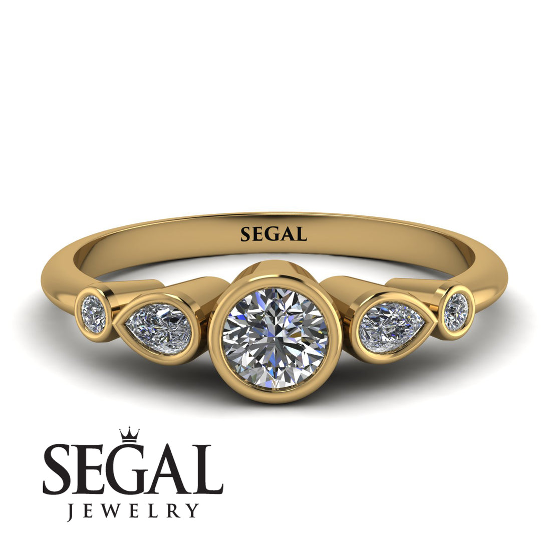 Bezel Symmetrical Diamond Ring - Ivy No. 1