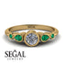 Bezel Symmetrical Diamond Ring - Ivy No. 16