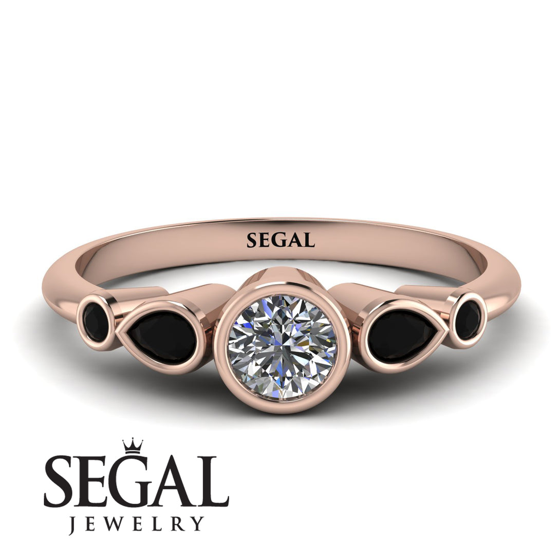 Bezel Symmetrical Diamond Ring - Ivy No. 32