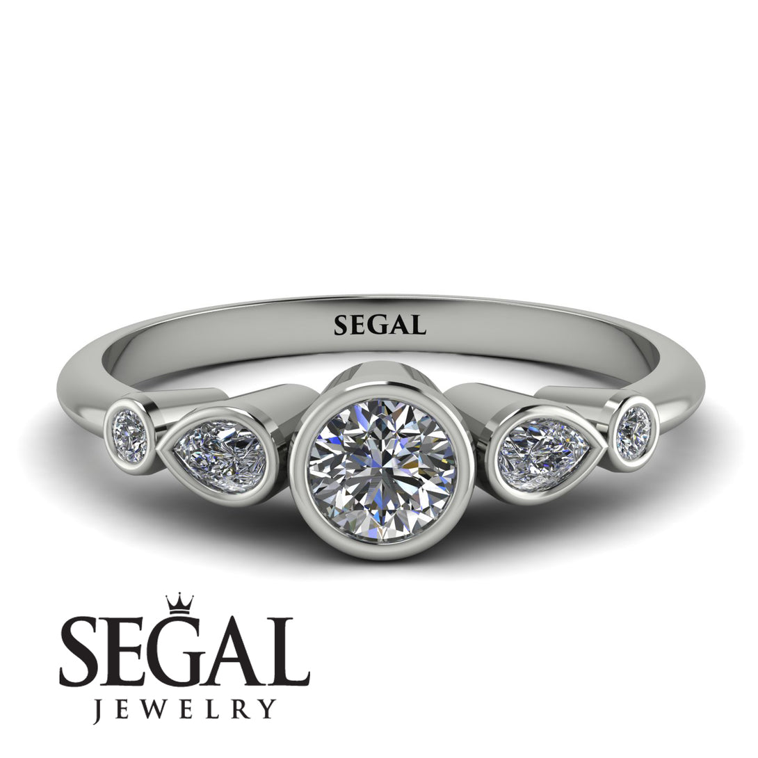 Bezel Symmetrical Diamond Ring - Ivy No. 3