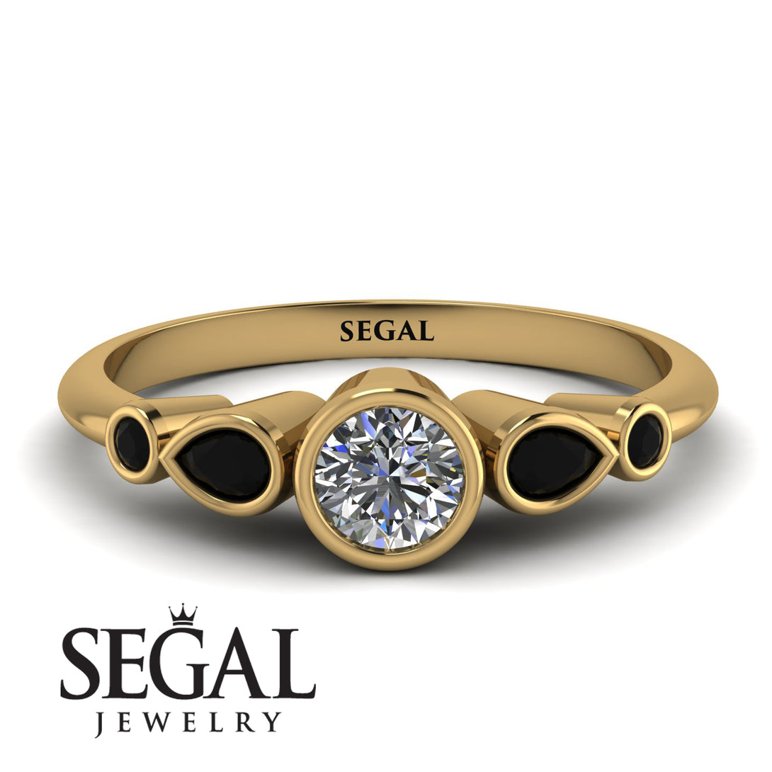 Bezel Symmetrical Diamond Ring - Ivy No. 31