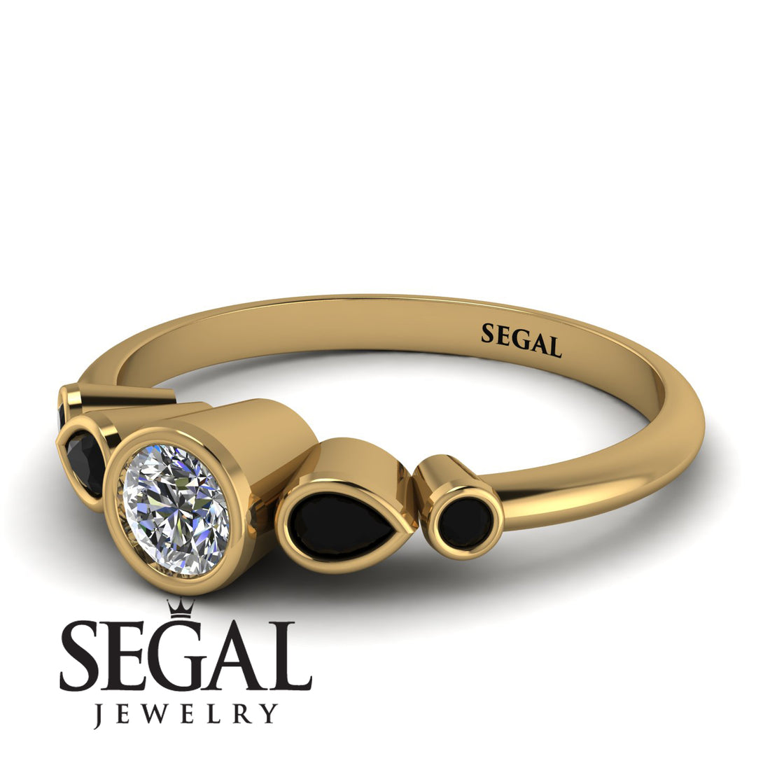 Bezel Symmetrical Diamond Ring - Ivy No. 31