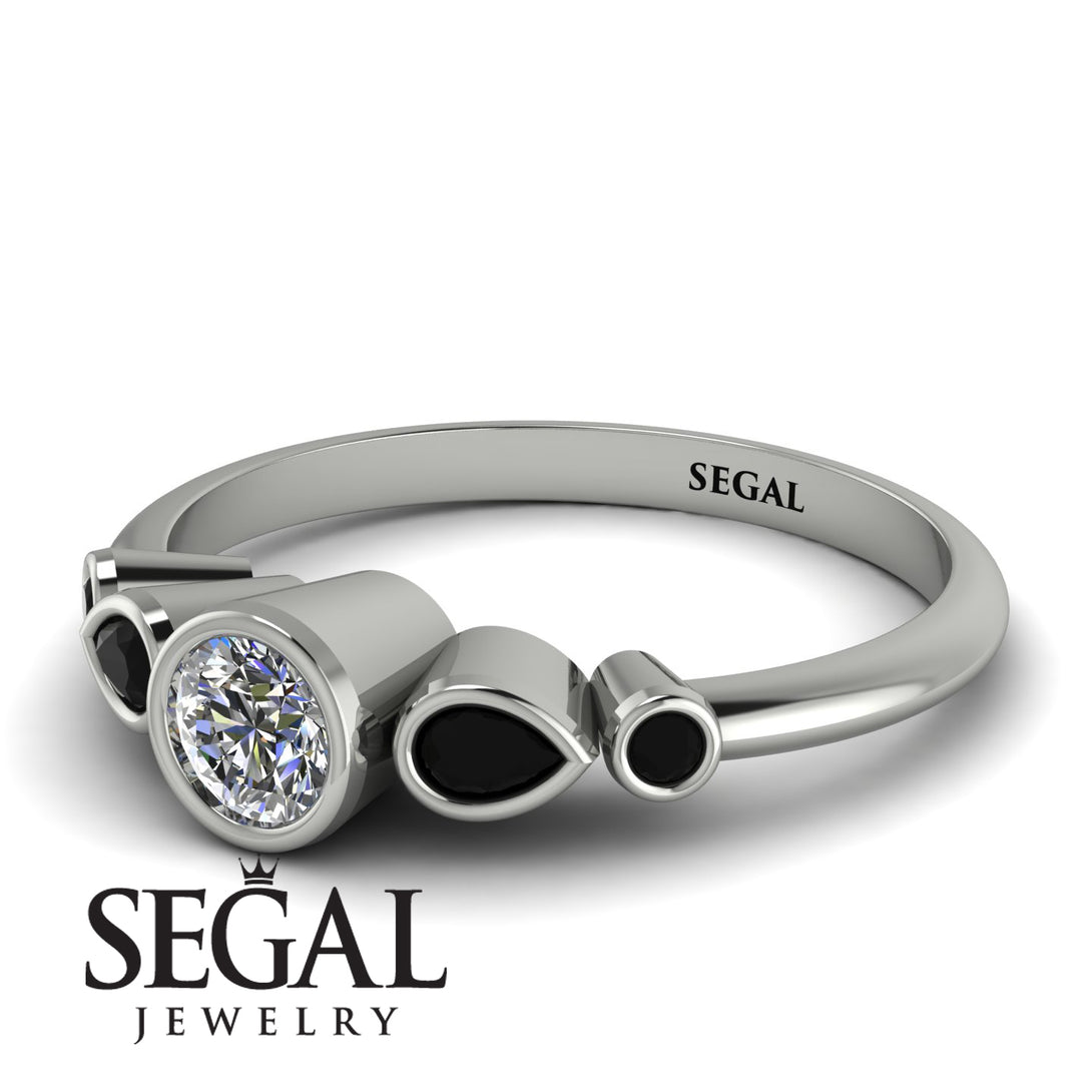 Bezel Symmetrical Diamond Ring - Ivy No. 33
