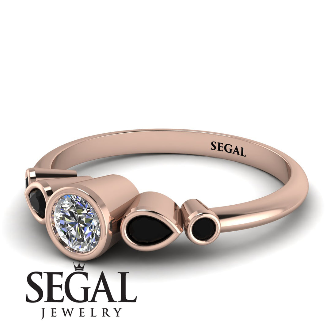 Bezel Symmetrical Diamond Ring - Ivy No. 32