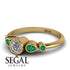 Bezel Symmetrical Diamond Ring - Ivy No. 16