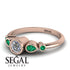 Bezel Symmetrical Diamond Ring - Ivy No. 17