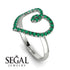 Big Heart Emerald Ring - Ada No. 6
