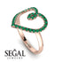 Big Heart Emerald Ring - Ada No. 5
