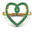 Big Heart Emerald Ring - Ada No. 4