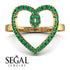 Big Heart Emerald Ring - Ada No. 4