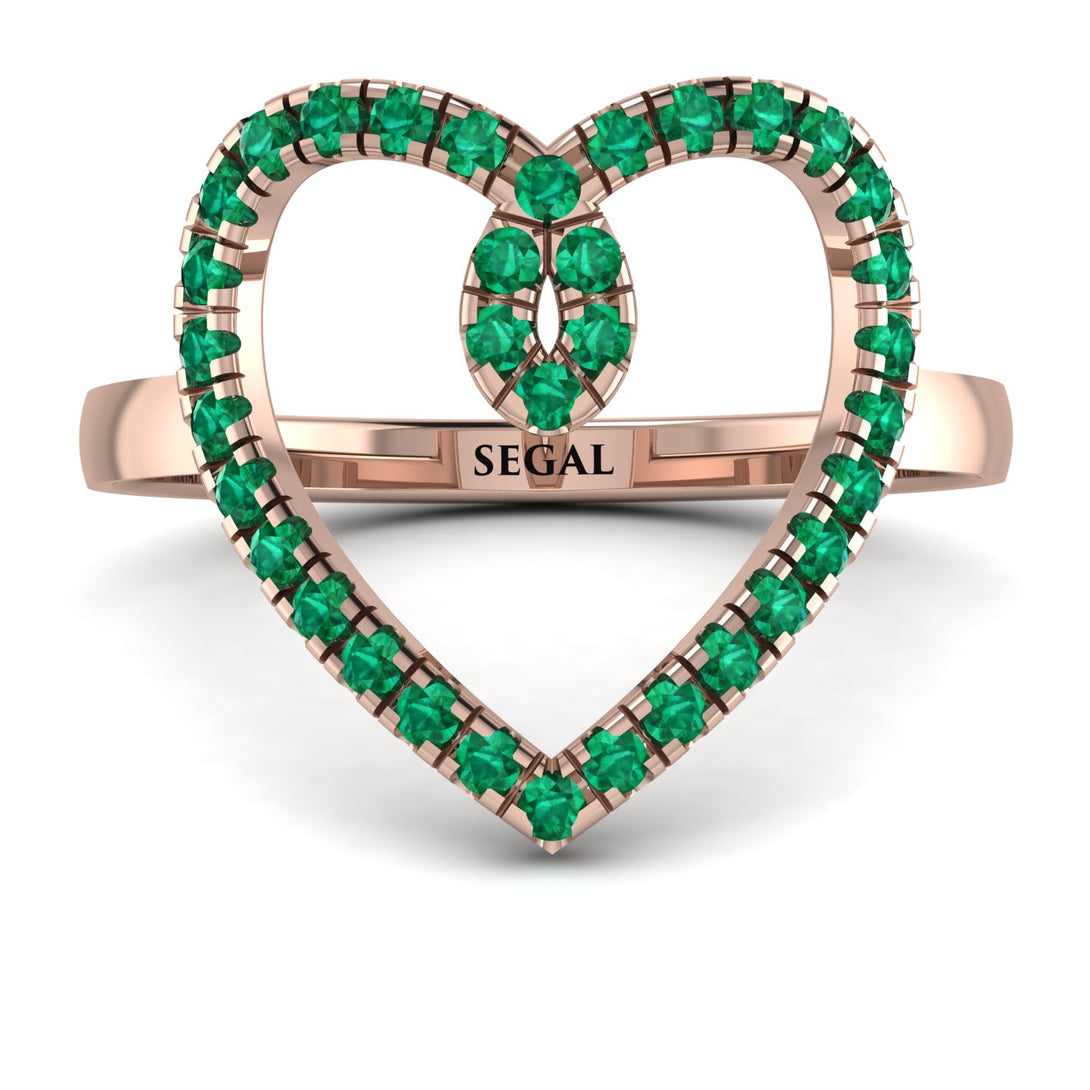 Big Heart Emerald Ring - Ada No. 5