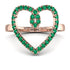 Big Heart Emerald Ring - Ada No. 5