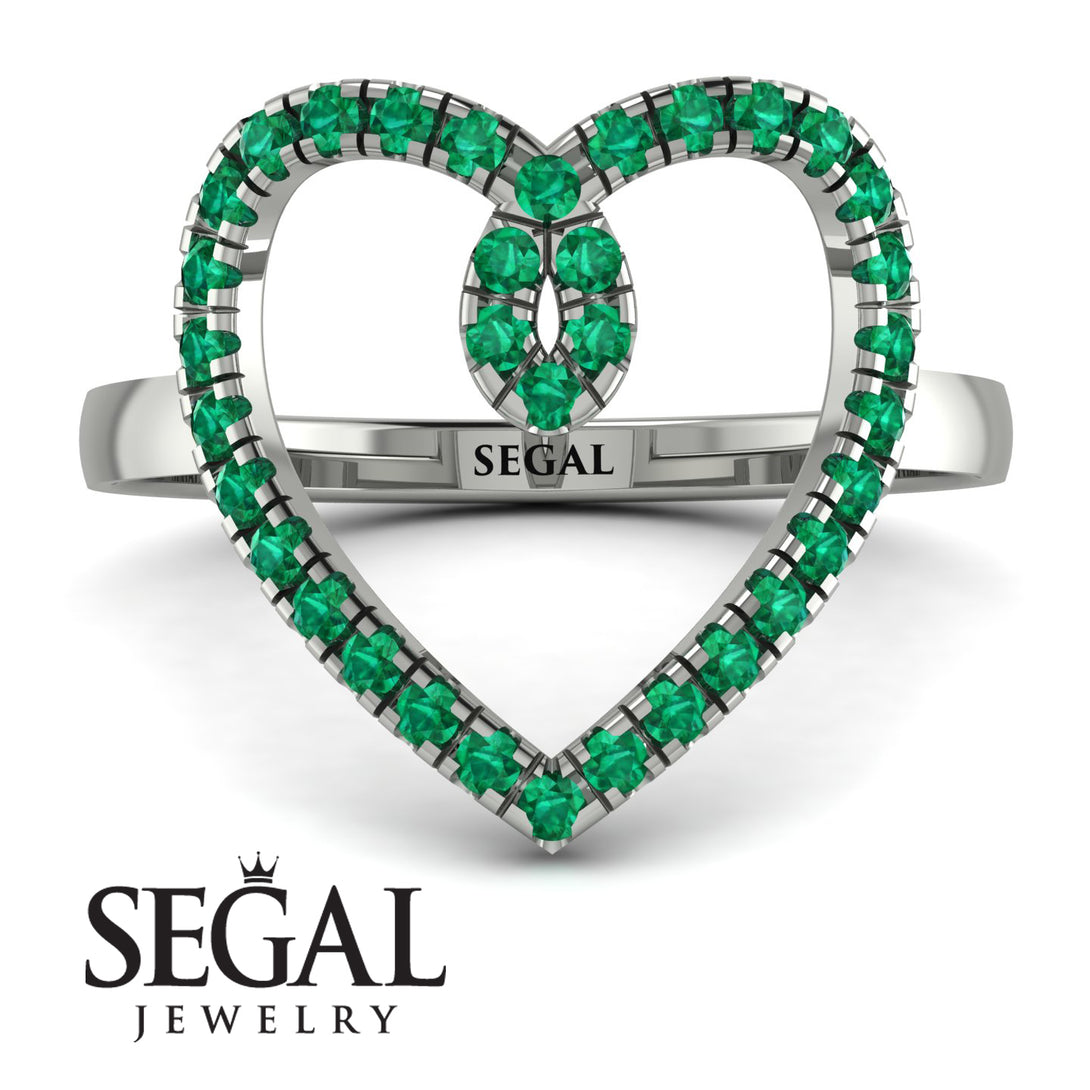 Big Heart Emerald Ring - Ada No. 6