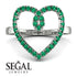 Big Heart Emerald Ring - Ada No. 6