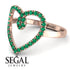Big Heart Emerald Ring - Ada No. 5