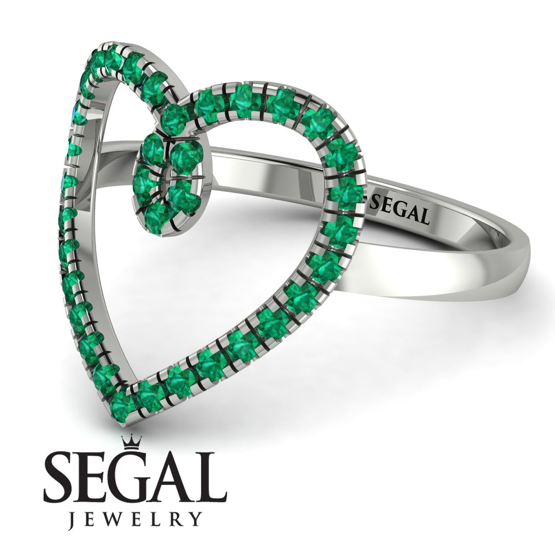 Big Heart Emerald Ring - Ada No. 6