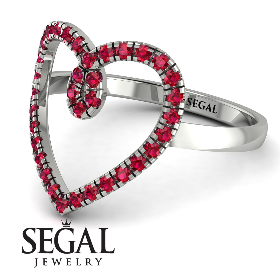 Big Heart Ruby Ring - Ada No. 12